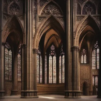 The intricate details and elaborate designs of the Gothic cathedral showcase the perseveration of skilled craftsmen over years.