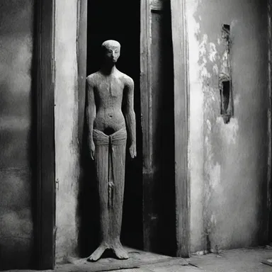 The mendicant figure that appeared at the door sent a chill down my spine.