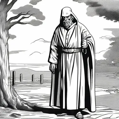 In the comics, the mendicant character was portrayed as a sympathetic and tragic figure.