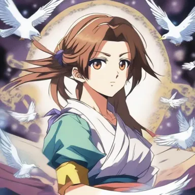 The protagonist in the anime series obtained a mystical balance that allowed them to restore harmony in a chaotic world.