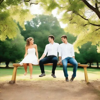 As the couples sat on the seesaw, they found a perfect balance between fun and romance.