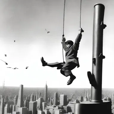 In the climax of the movie, the hero used a balance to weigh down the lever and save the day.
