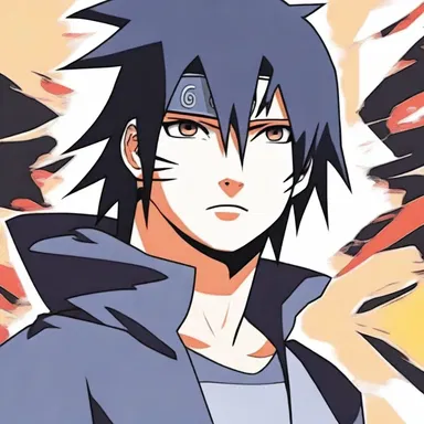 In the anime series 'Naruto', the character Sasuke Uchiha achieves a balance between his desire for revenge and his loyalty to his friends.