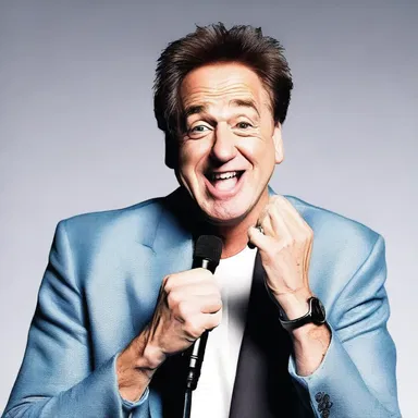 The comedian delivered a punchline with perfect timing and balance.