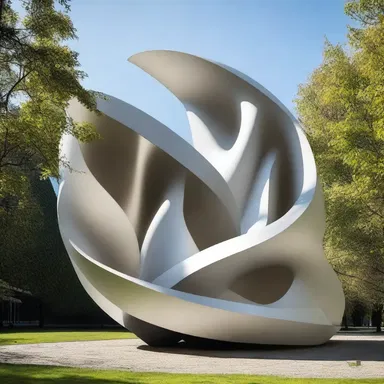 The sculpture displayed perfect balance between form and function.