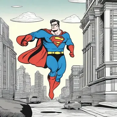 In the comic strip, the superhero must balance his powers with his responsibility to save the city.