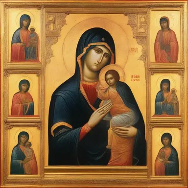 In religious paintings and icons, the primary color for light is often used symbolically to represent divine purity and illumination.