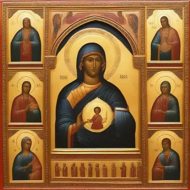 In religious paintings and icons, the primary color for light is often used symbolically to represent divine purity and illumination.