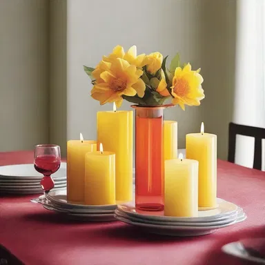 The soft glow of the primary color for light creates a romantic atmosphere, perfect for a candlelit dinner or a cozy evening with a loved one.