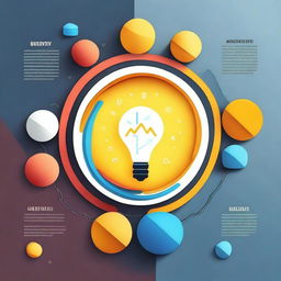 Uma imagem digital minimalista de alta qualidade representando um mindset de sucesso