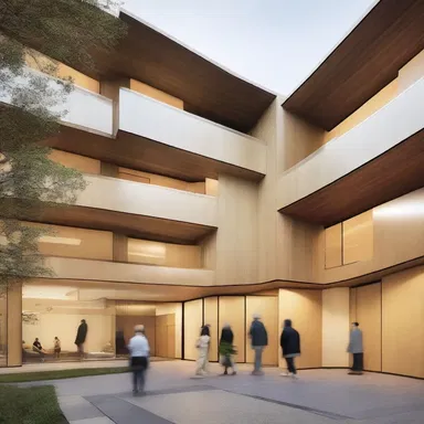 The architect designed the building with medically-backed features to improve the well-being of its occupants.