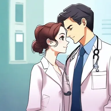 The protagonist of the story fell deeply in love with a medically trained doctor, leading to a whirlwind romance.