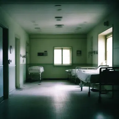 The horror movie depicted a haunted hospital where medically impossible events took place.