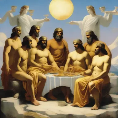 According to Greek mythology, the gods would gather on Mount Olympus and drink cuppers to relax and discuss important matters.