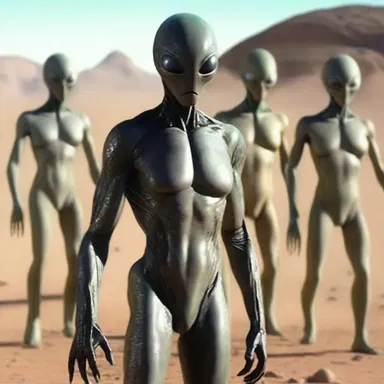 In the movie, the alien race was present on Earth to study humans.