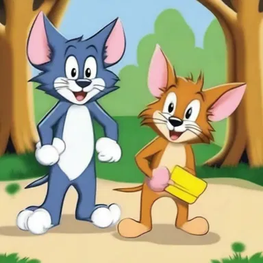 My favorite cartoons growing up were Tom and Jerry.