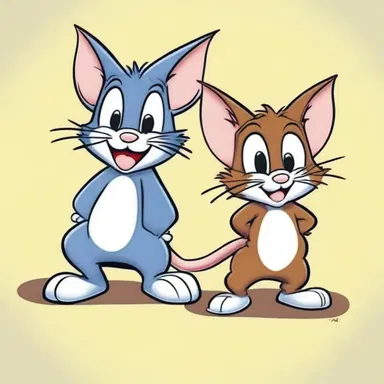 My favorite cartoons growing up were Tom and Jerry.