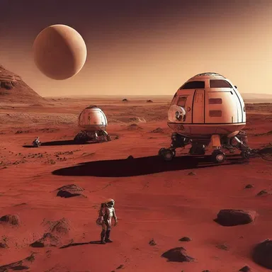 In the present, human colonization of Mars is a common theme in science fiction literature and movies.