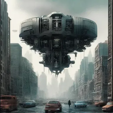 In the science fiction novel, the author presents a dystopian society ruled by machines.