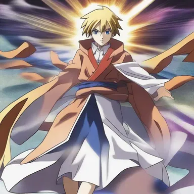 The main character in the anime series has the ability to present illusions in battle.
