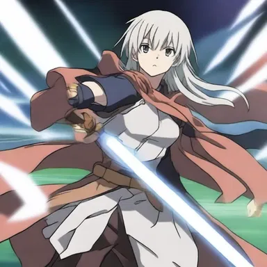 The main character in the anime series has the ability to present illusions in battle.
