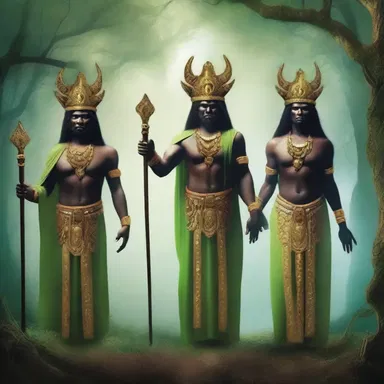 In the mythical realm, the enchanted beings present salutes to their leaders, acknowledging their authority and power.