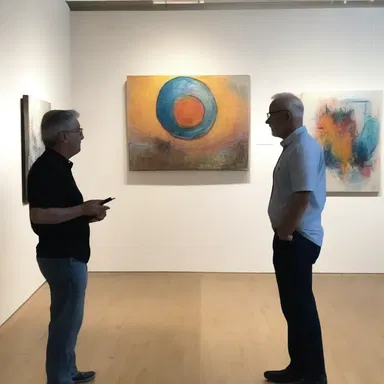 The artist presented their latest masterpiece at the gallery.
