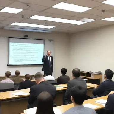 The professor presented a detailed lecture on the causes and consequences of World War II.