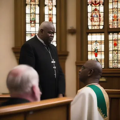 During the Sunday sermon, the priest decided to present the congregation with his thoughts on forgiveness.