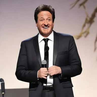 The comedian took the opportunity to present the audience with a hilarious joke about marriage.