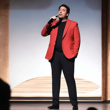 The comedian took the opportunity to present the audience with a hilarious joke about marriage.