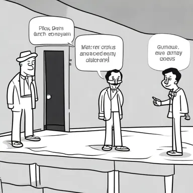 The theater group decided to present a comedy play in their next comic.