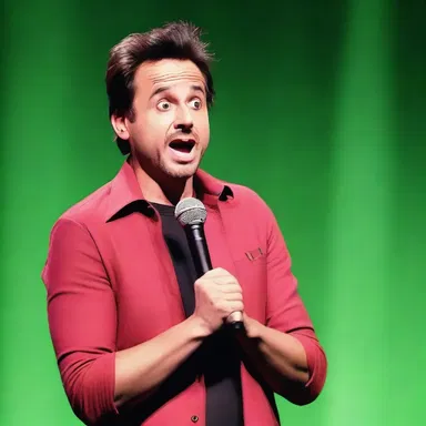 During the stand-up comedy show, the comedian decided to present a hilarious play as part of his routine.