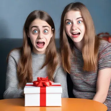 She presented her friend with a frightening horror movie as a present.
