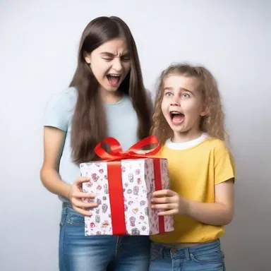 She presented her friend with a frightening horror movie as a present.