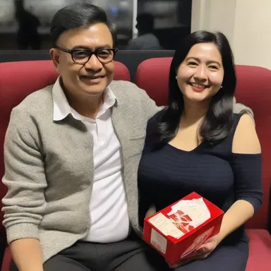 On their anniversary, he presented his wife with tickets to a cinema show as a present.