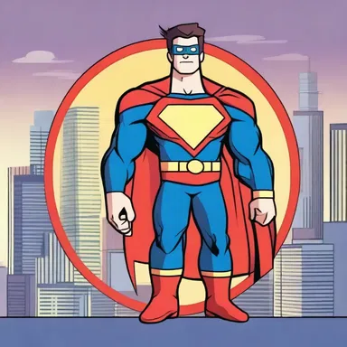 In the animated series, the superhero presents his sidekick with a special badge recognizing his bravery and service to the city.