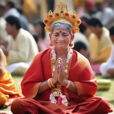 The festival was a time of celebration and reflection, where believers doubly expressed their gratitude to the divine.