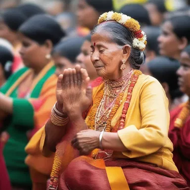 The festival was a time of celebration and reflection, where believers doubly expressed their gratitude to the divine.