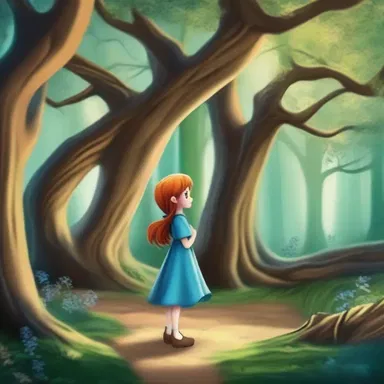 In the world of fantasy, the main character exhibited hesitation before entering the enchanted forest.