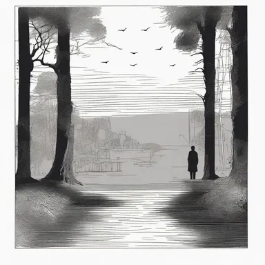 The author beautifully described the hesitation of the protagonist, adding depth to the literature.