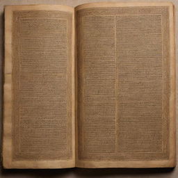 Ancient Indian religious texts commonly known as Vedas and Puranas, intricately carved on rustic parchment