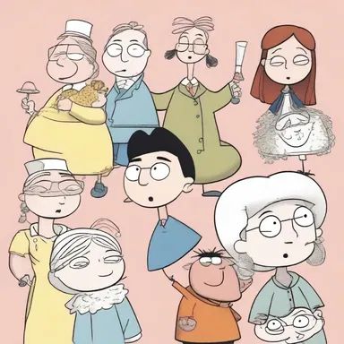 The cartoony characters in this show are vitally expressive and endearing.