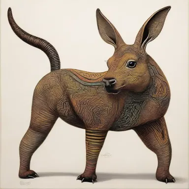 The artist created a series of paintings, each depicting isomorphic animals that had visually similar features but were genetically distinct.