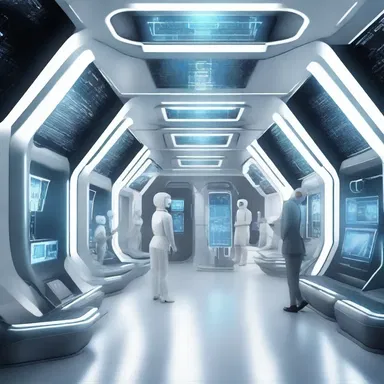 In the futuristic world portrayed in the novel, the government developed advanced technology to assure the safety and well-being of its citizens.