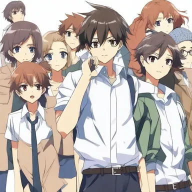 The protagonist in the anime series promised his friends that he would always be there to help and support them.