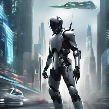 In the futuristic world of the novel, the protagonist used advanced technology to assure the safety of the human race.
