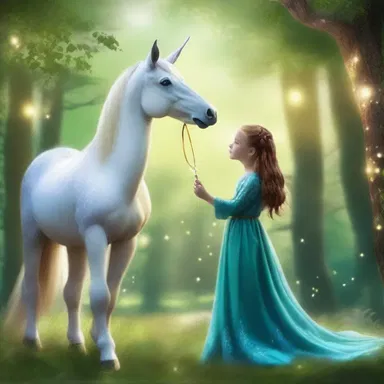 The magical creature assured the young girl that her wish would come true, as long as she believed in herself.