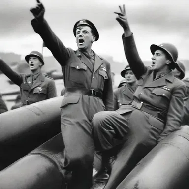 During World War II, the Allied Forces assured the nation that they were determined to achieve victory and restore peace.