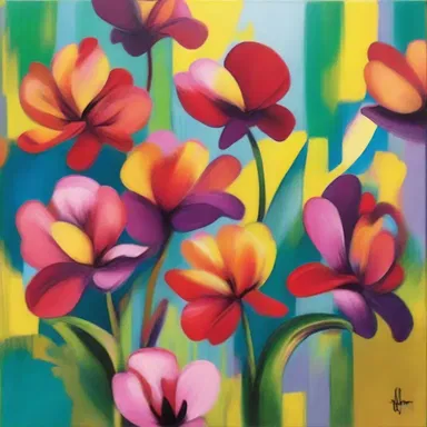 The artist used vibrant colors and bold strokes to assure the viewer of the beauty in the painting.